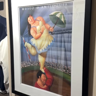 Framed Museo D Antioquia Botero Style Poster