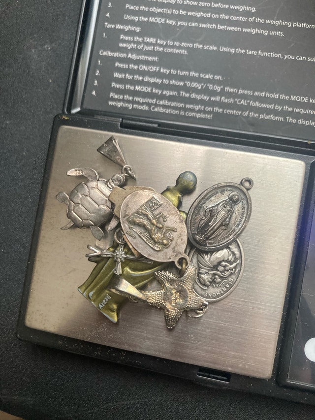1 oz of stamped silver