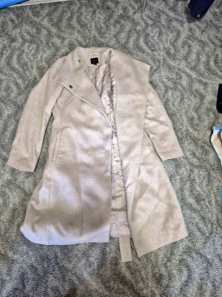 RW&CO. Beige Wrap Coat