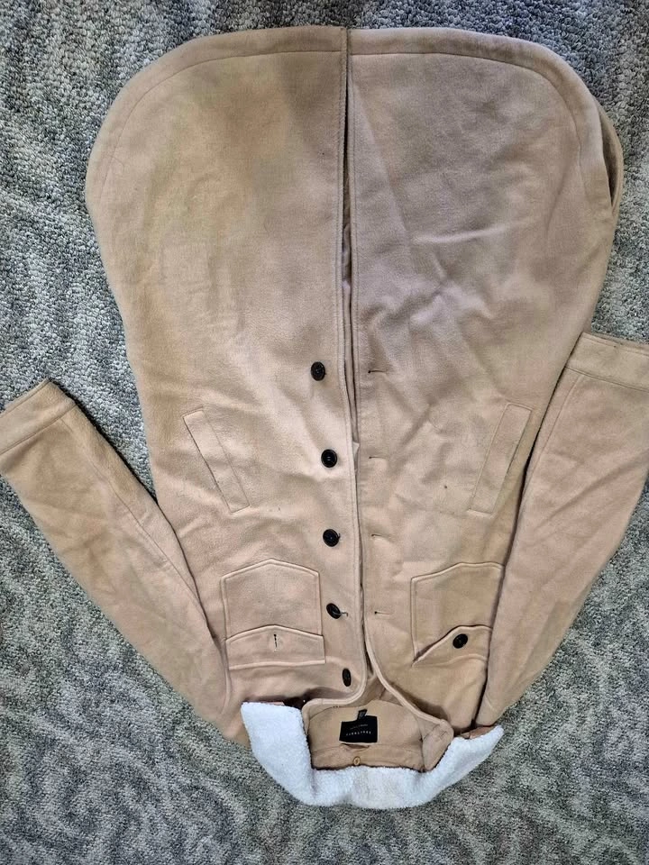 Sanctuary Tan Sherpa Collar Shacket Size Medium