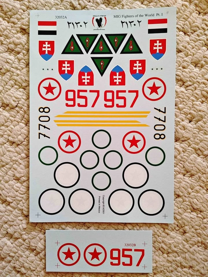1/32 F-14 and MiG-21 Decal Sheet
