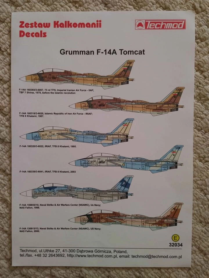 1/32 F-14 and MiG-21 Decal Sheet - photo 4