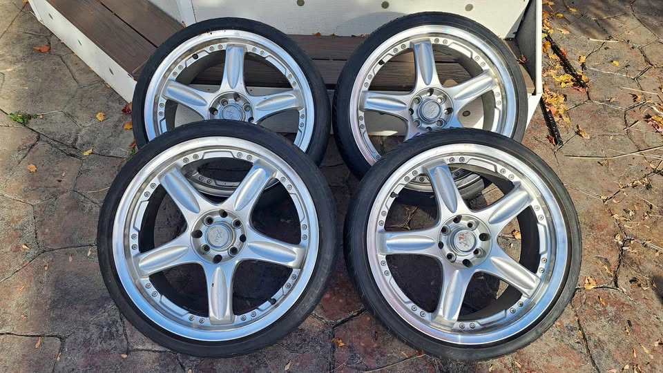 18" RTX Wheels with GT Radial Tires - JDM Style 5-Spoke