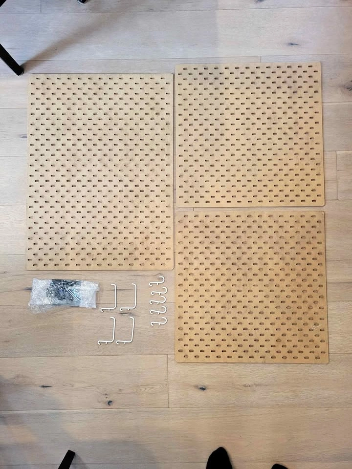 IKEA Pegboard set of 3 with pegs