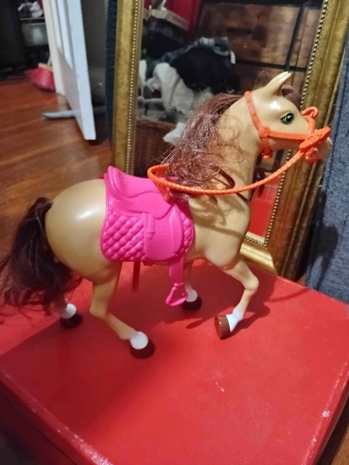 Barbie Toy Horse with Saddle and Bridle