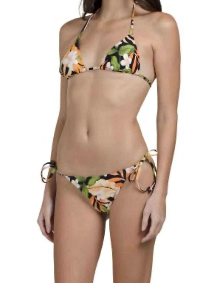 Hurley Women Small String Bikini Set 2 Piece Tropical Escape