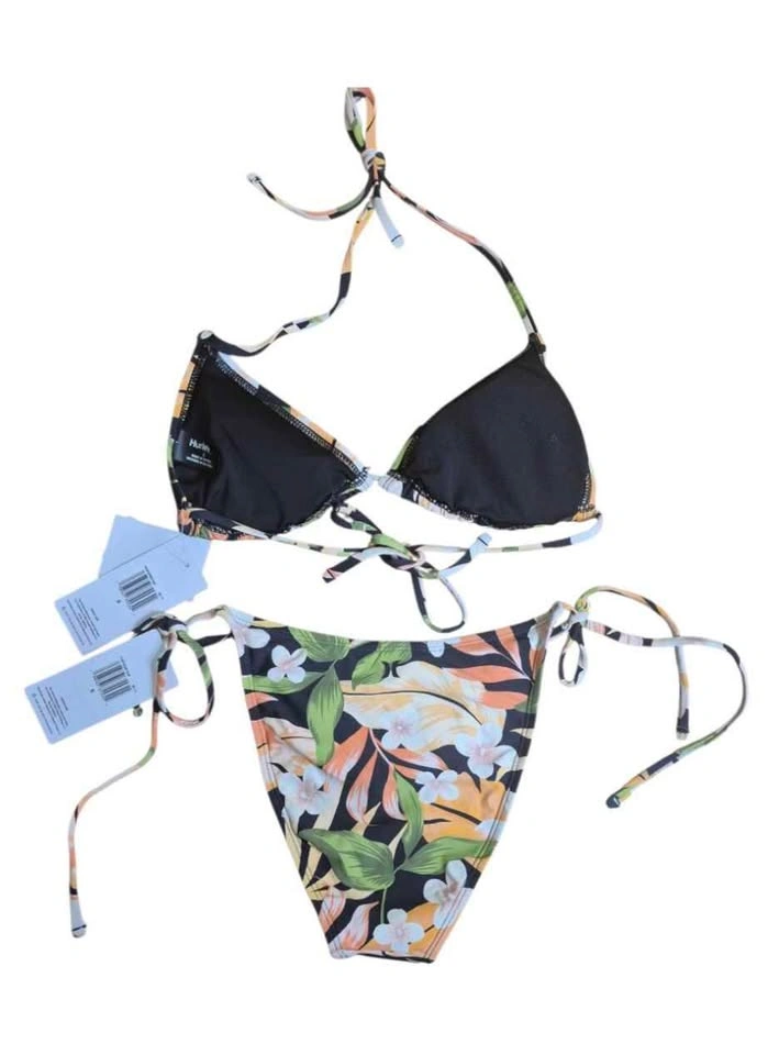 Hurley Women Small String Bikini Set 2 Piece Tropical Escape - photo 4