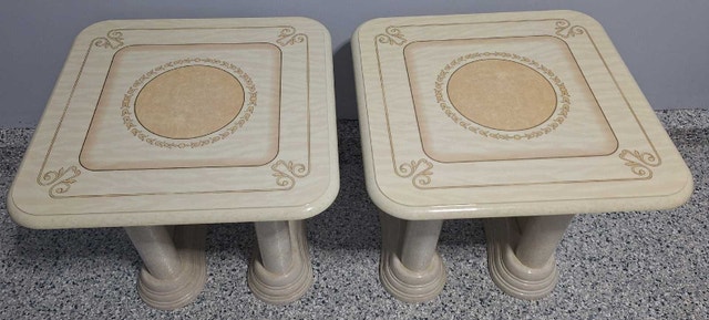 Italian Marble White Side Tables – Set of 2 - photo 2