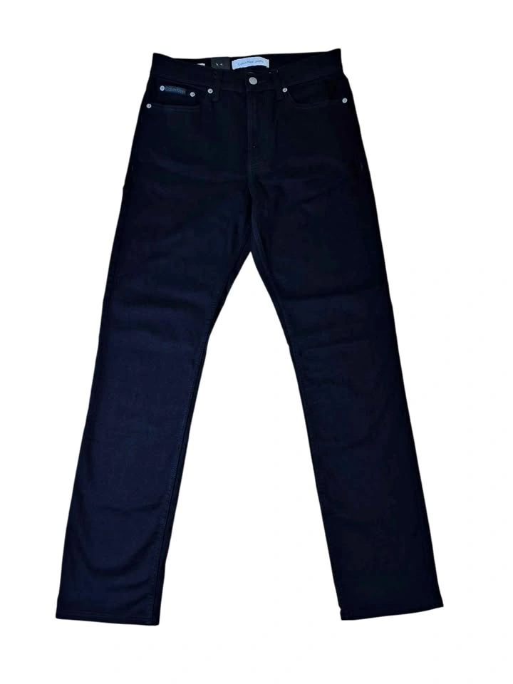 Calvin Klein Men's Slim Straight Jeans Black 30x32 NWT