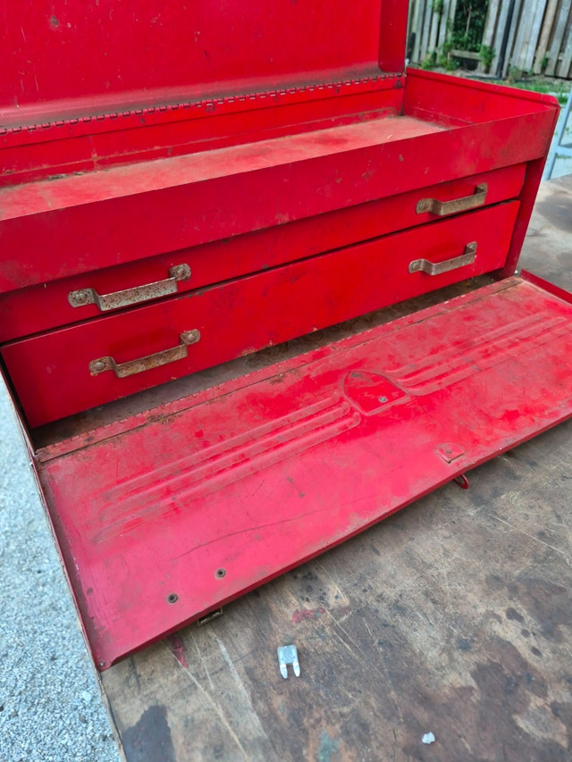Red Metal Tool Chest with Drawers - photo 2