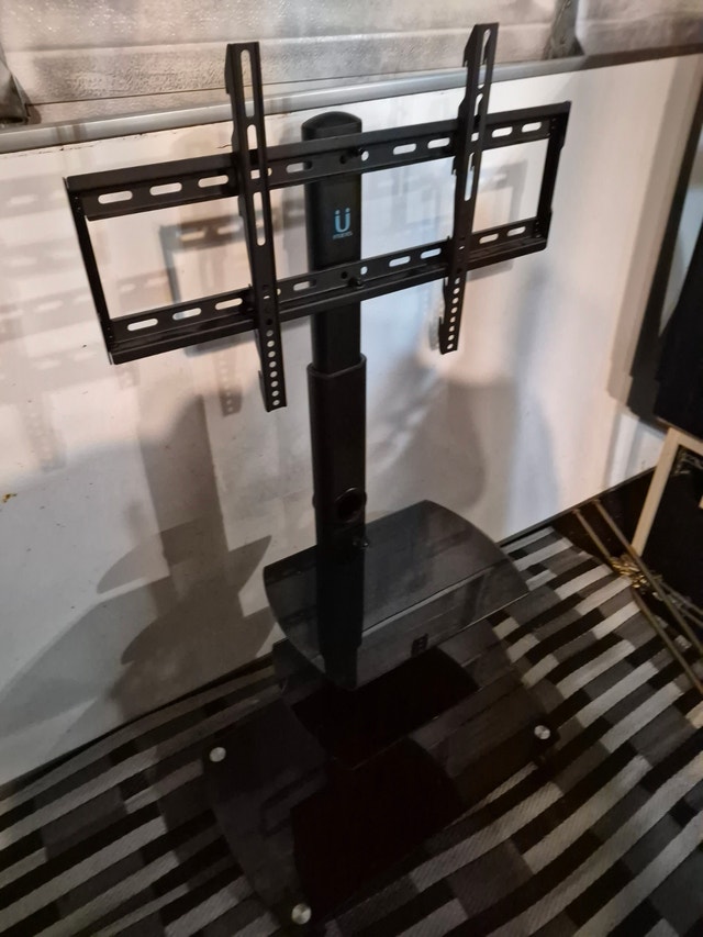 TV stand glass entertainment unit small - photo 2