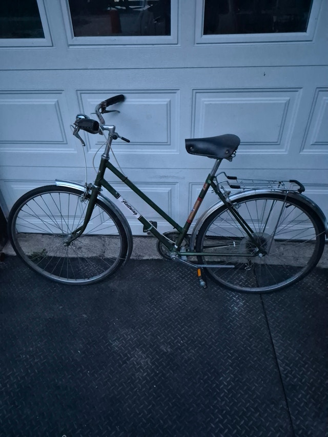 26'' wheel vintage bike green Fleetwing bicycle