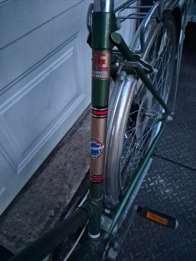 26'' wheel vintage bike green Fleetwing bicycle - photo 4