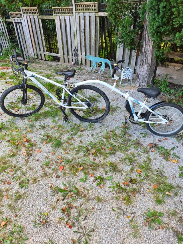 2 person tandem co-pilot Weeride white bicycle + SPARE