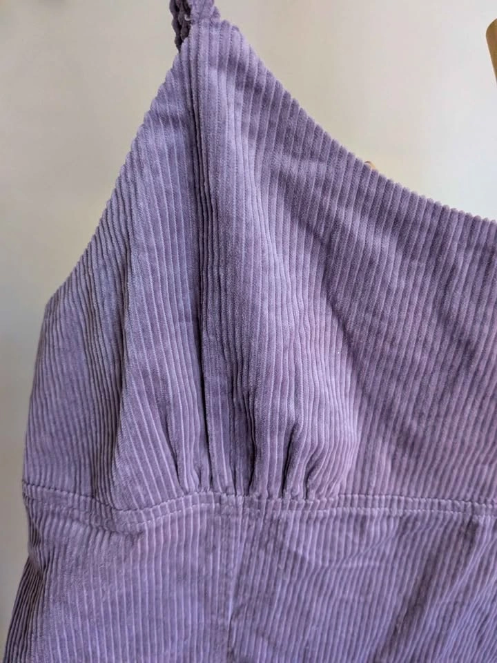 NWT Wild Fable XXL Purple Corduroy Mini Dress – Y2K / 90s Grunge - photo 2
