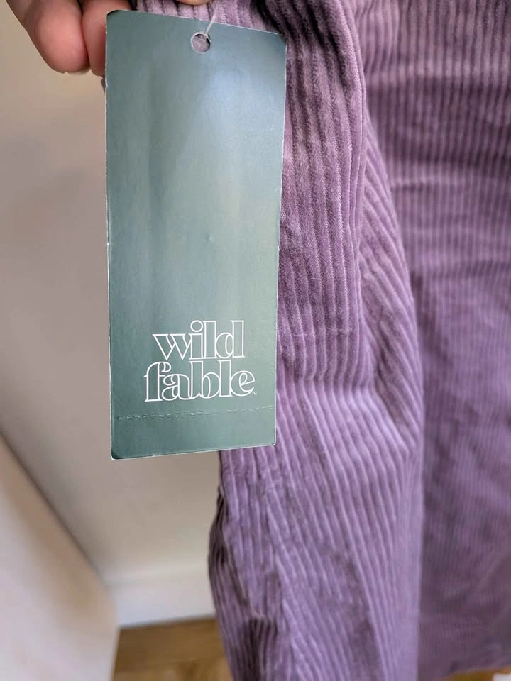 NWT Wild Fable XXL Purple Corduroy Mini Dress – Y2K / 90s Grunge - photo 4