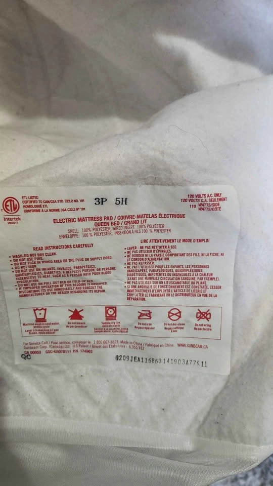 Queen Size Heated Mattress Cover - photo 2