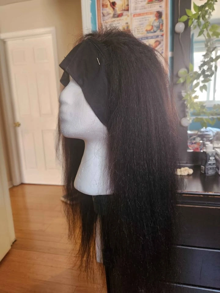 18" Kinky Straight Headband Wig - photo 3