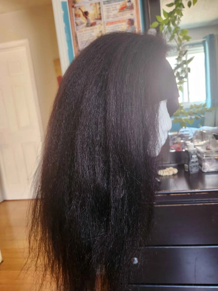 18" Kinky Straight Headband Wig - photo 4