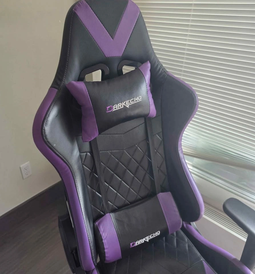 FREE Darkecho Gaming Chair – Black & Purple - photo 3