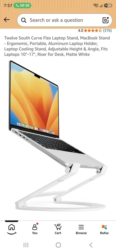 Curve flex Laptop stand - photo 3