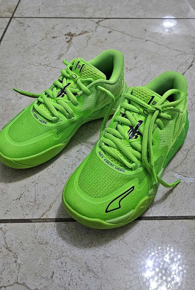 PUMA LaMelo Ball MB.01 Lo Green Gecko Basketball Shoes –Size 5.5
