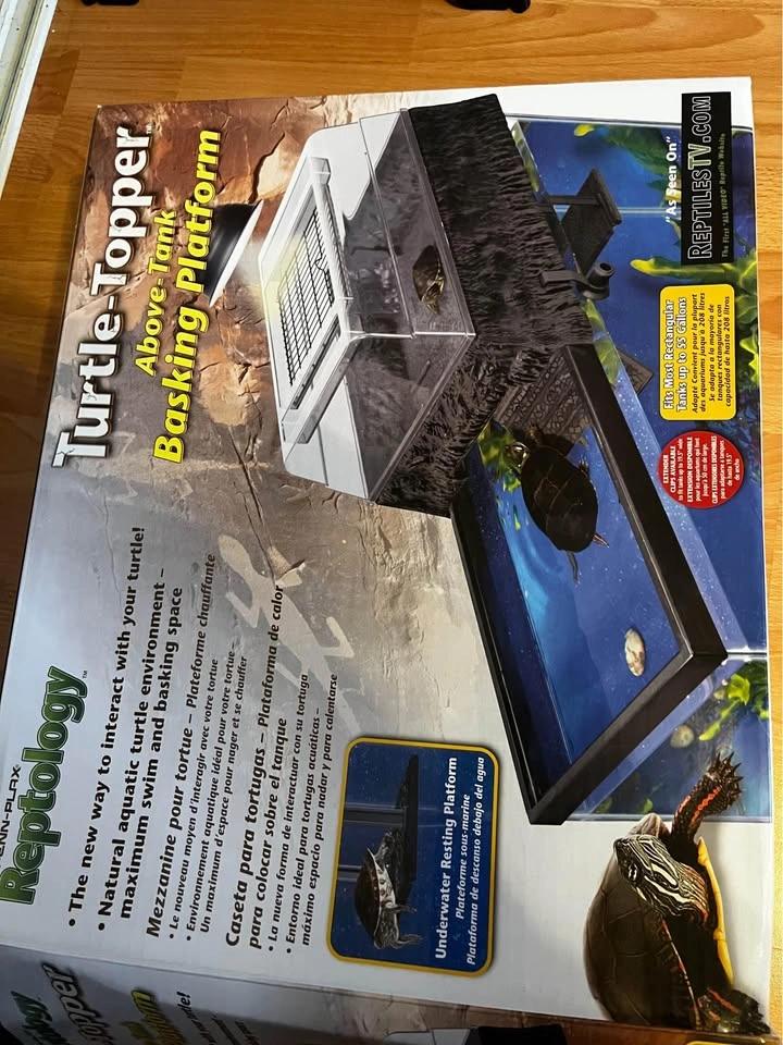 Turtle Topper – Above Tank Basking Platform WITH Extender Clips