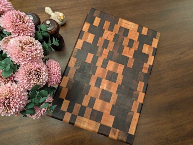 end grain cutting board - photo 3
