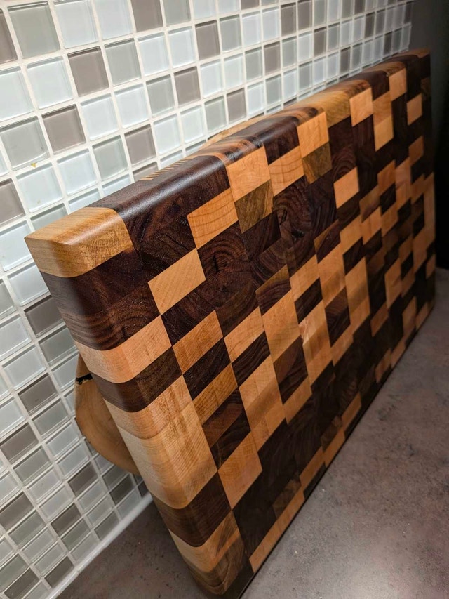 end grain cutting board - photo 4
