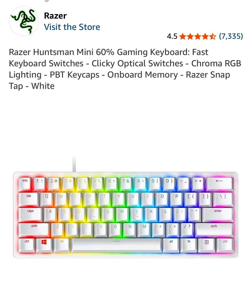 Razer Huntsman Mini 60% Gaming Keyboard