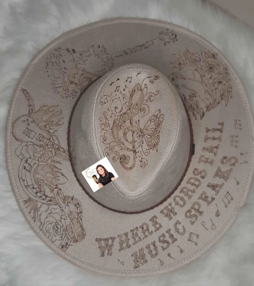 Pyrography burned hats - photo 4
