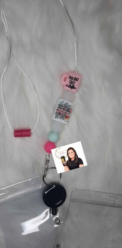 Lanyards with badge reels and clear I.D. card holders - photo 4