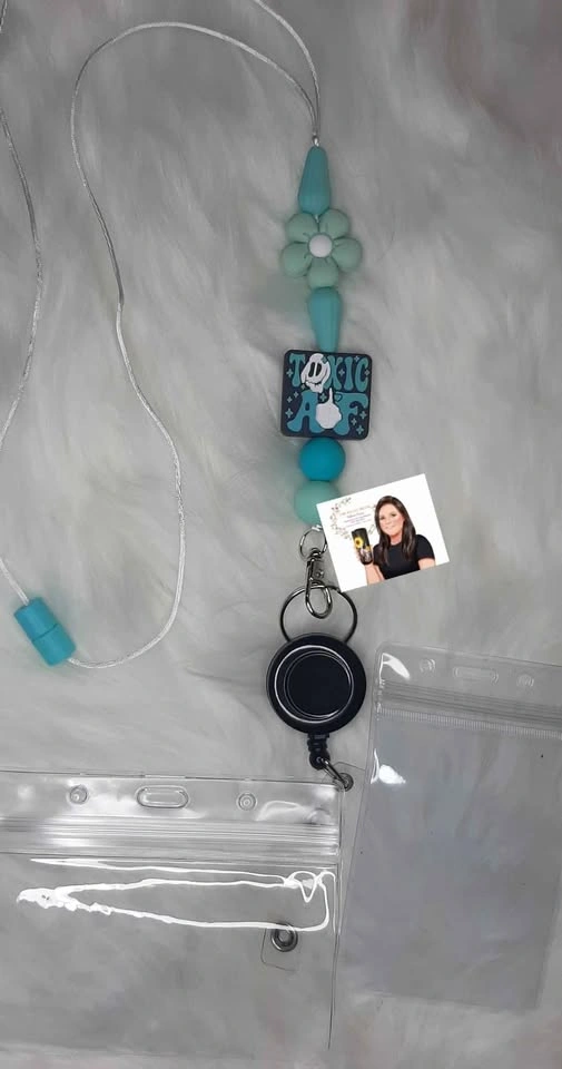 Lanyards with badge reels and clear I.D. card holders - photo 5