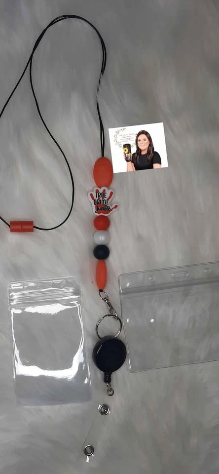 Lanyards with badge reel and clear I.D. card holder - photo 4