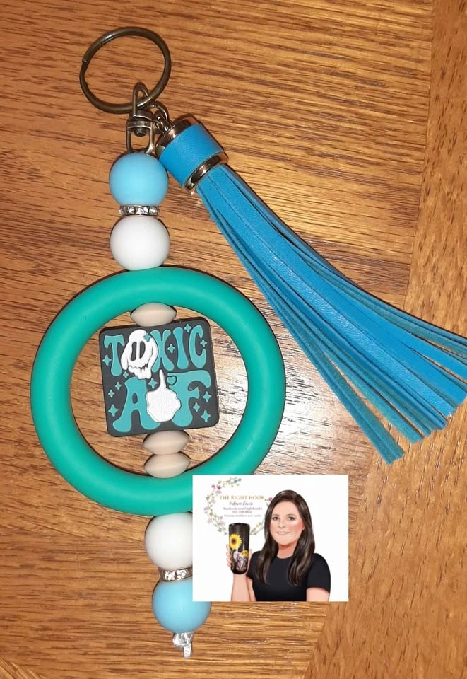Assorted beaded keychains
