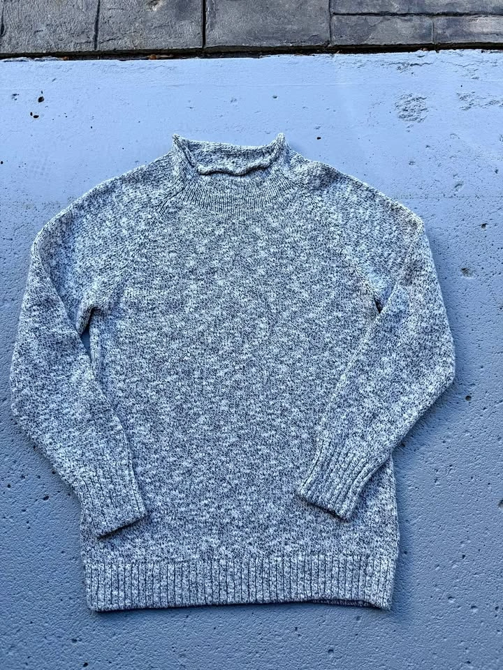 L.L.Bean 100% Cotton Mock Neck Sweater - Size Medium