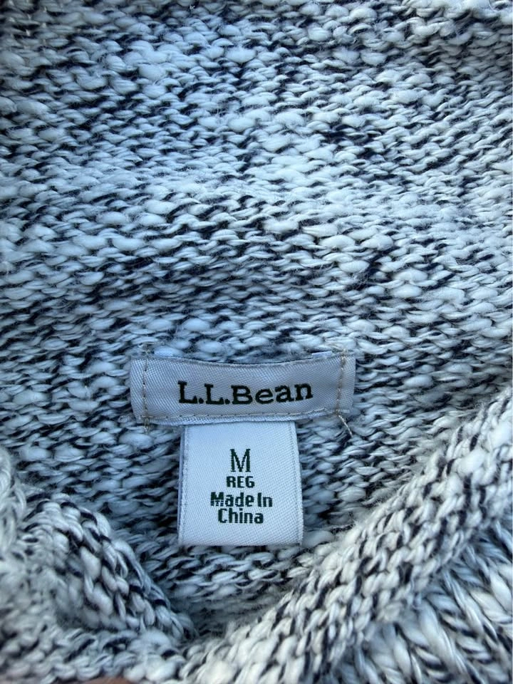 L.L.Bean 100% Cotton Mock Neck Sweater - Size Medium - photo 2
