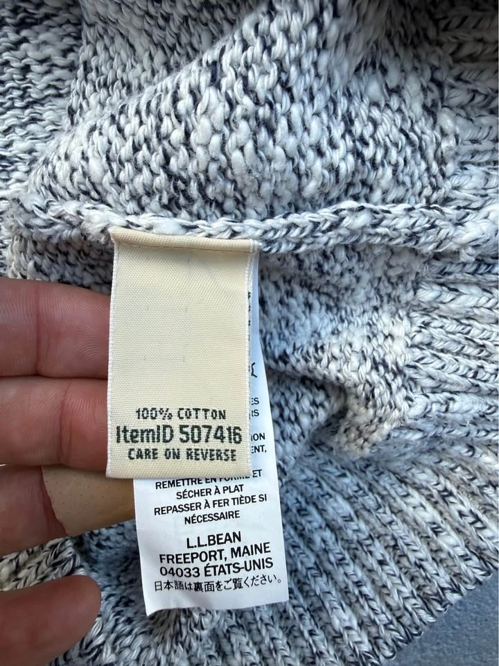 L.L.Bean 100% Cotton Mock Neck Sweater - Size Medium - photo 3