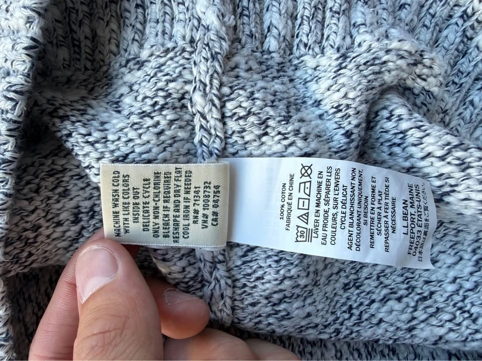 L.L.Bean 100% Cotton Mock Neck Sweater - Size Medium - photo 4