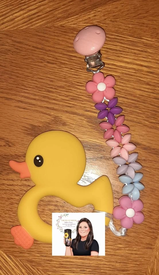 Pacifier clip/teether toy clip/ teether necklaces