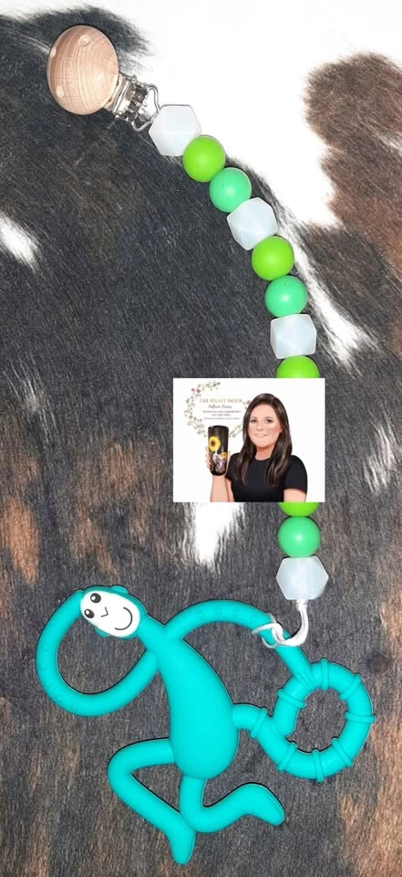 Pacifier clip/teether toy clip/ teether necklaces - photo 5