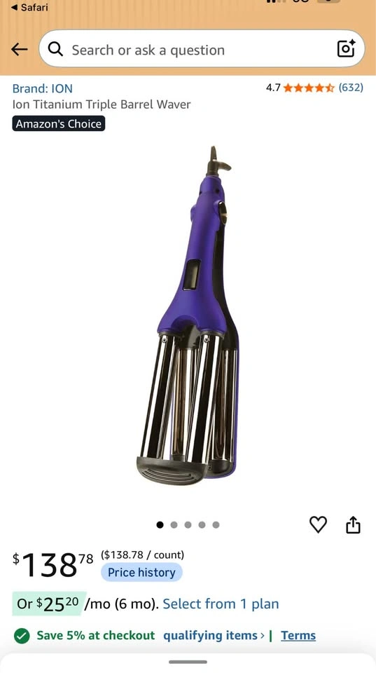 Ion Titanium Triple Barrel Waver - photo 2