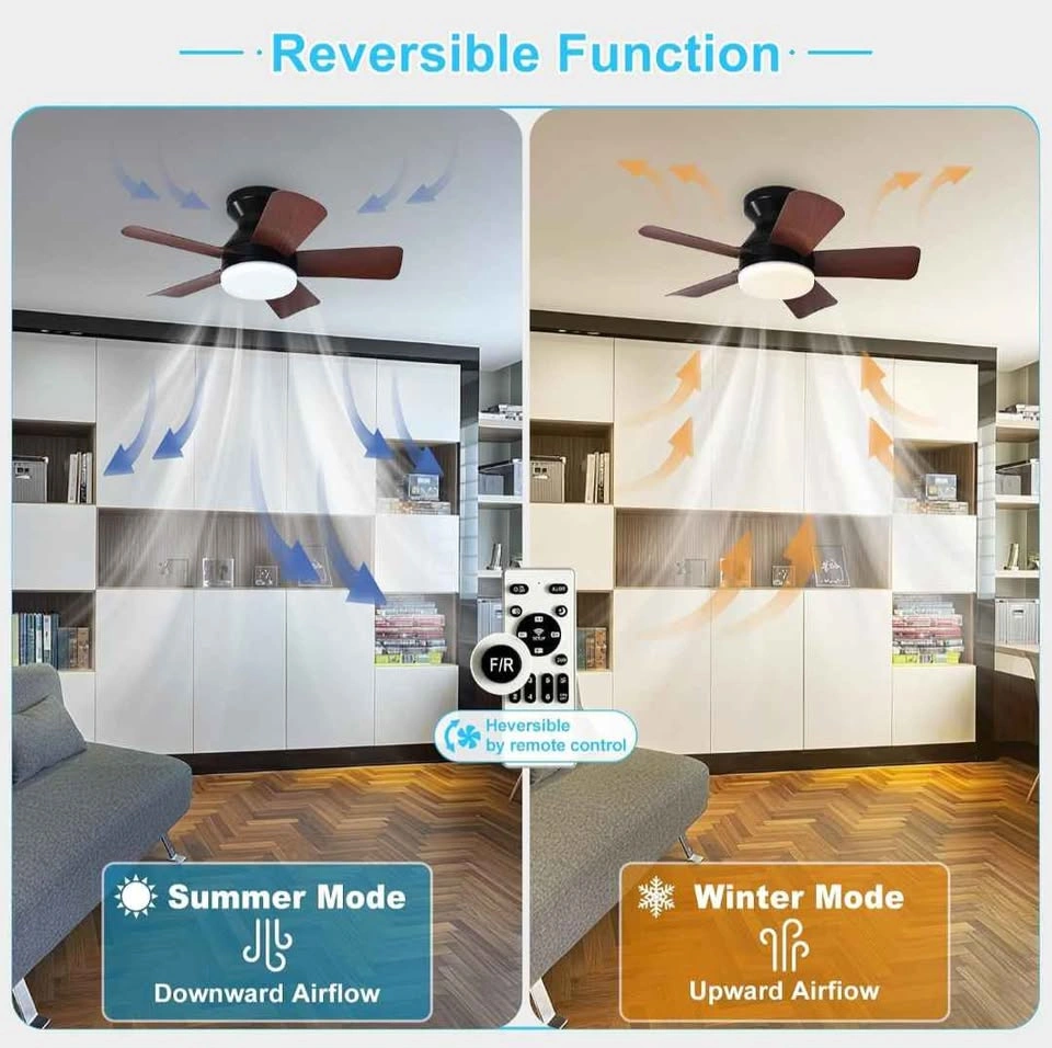 25-Inch Ceiling Fan with Light and Remote Control - photo 3