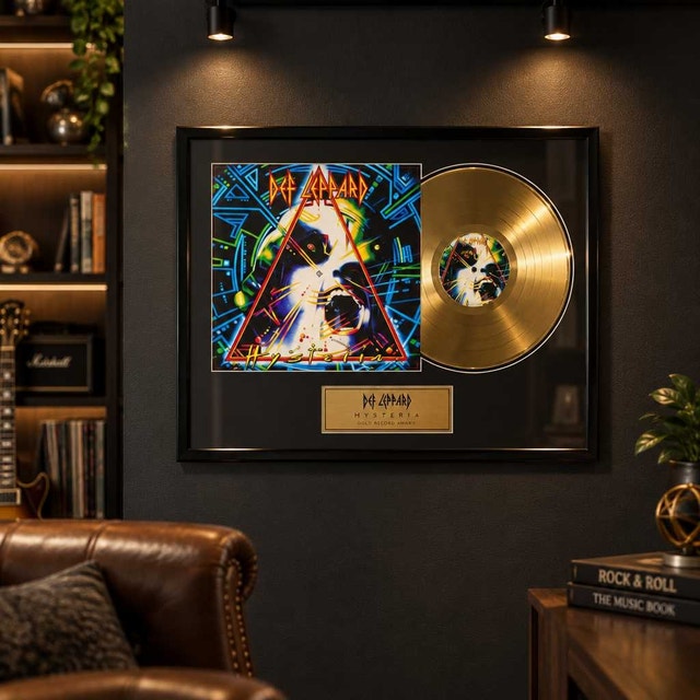 Def Leppard Hysteria Gold Record Award