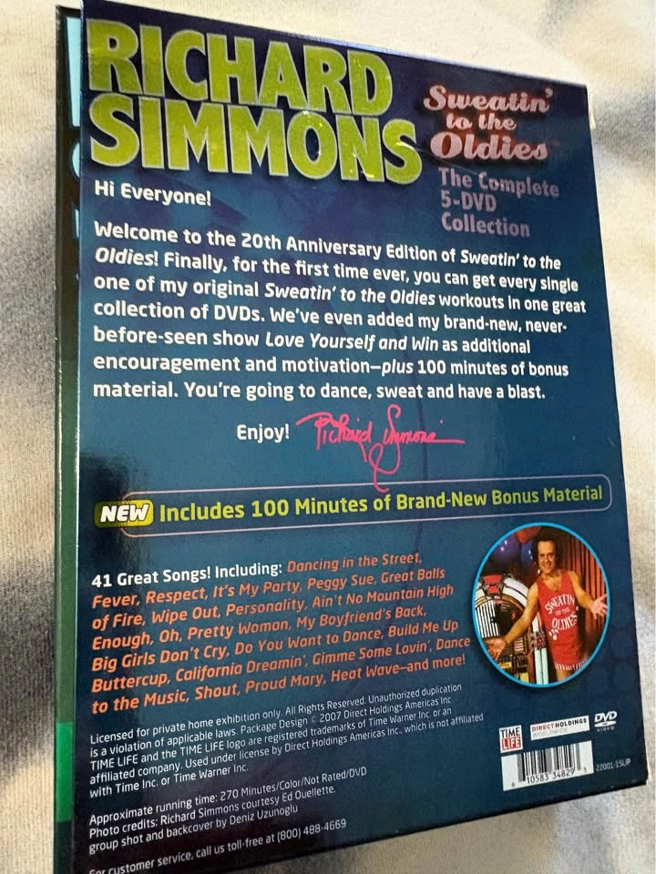 Richard Simmons Sweatin' to the Oldies DVD Box Set - photo 2