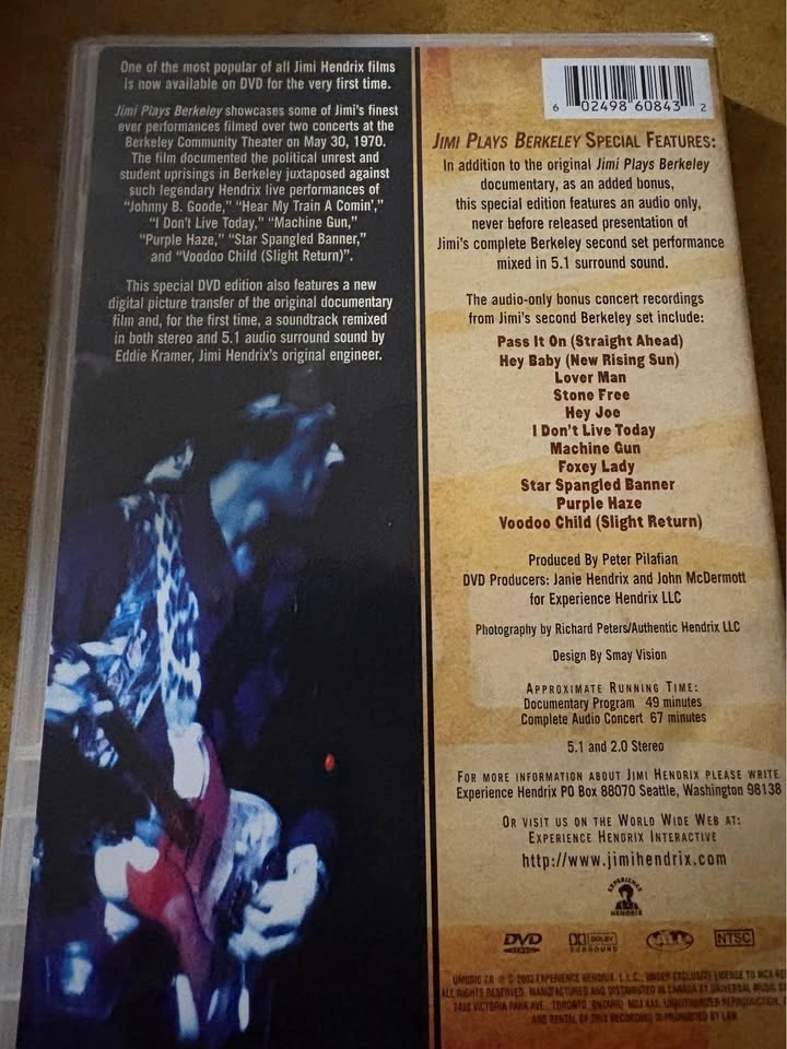 Jimi plays Berkeley dvd - photo 2