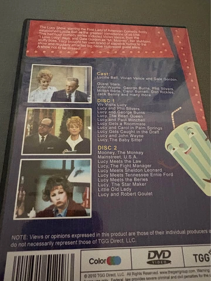 The Lucy show 20 episodes 2 discs dvd - photo 2