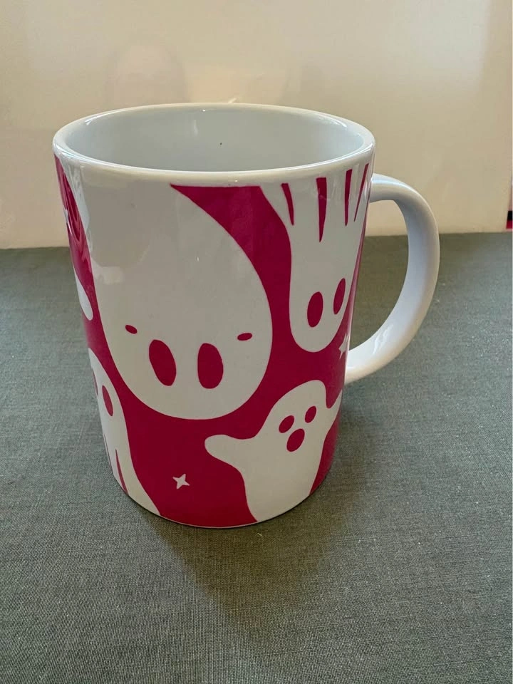 Halloween pink mug with ghosts 15 oz - photo 2