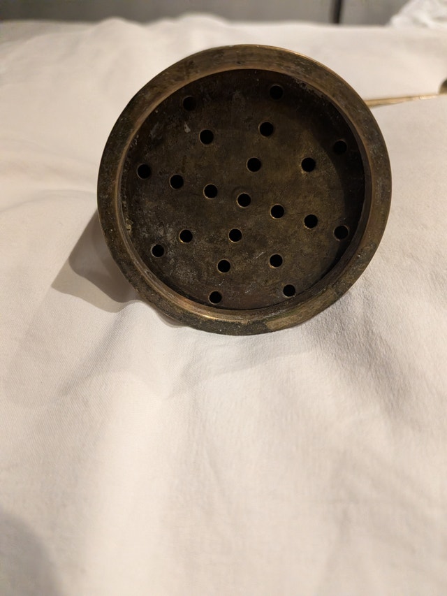 Vintage Brass Potato Ricer - photo 2
