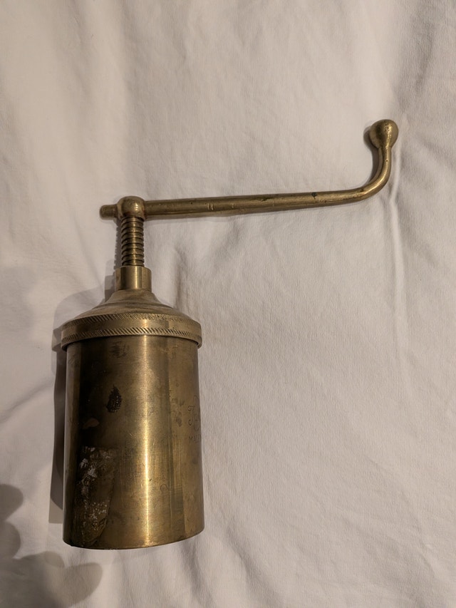 Vintage Brass Potato Ricer - photo 3